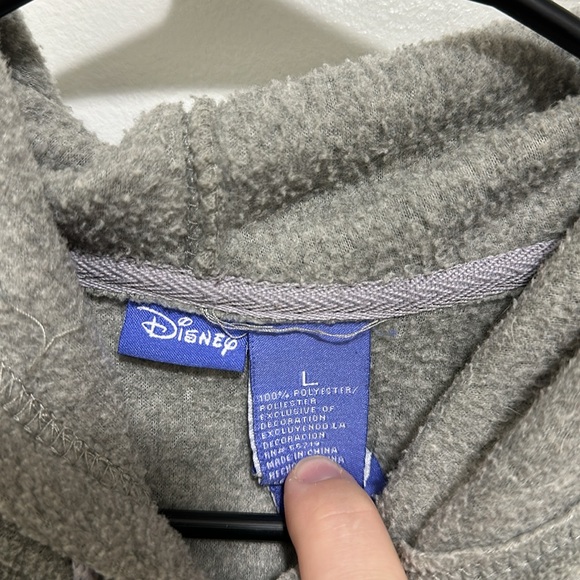 Disney Embroidered Eeyore Zip Up Hoodie size L - Picture 2 of 5